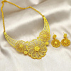 Hollow Flower Alloy Earrings & Necklaces for Women FS-WG23FC9-01-3