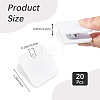 Square Acrylic Self-Adhesive Hanging Spring Clips AJEW-WH20011-56C-2