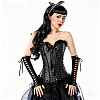 Polyamide Long Fingerless Gloves for Bride AJEW-CN0007-19-6