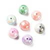 30Pcs Gradient Color Opaque Resin Beads RESI-CJ0003-09-3