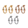 6 Pairs 304 Stainless Steel Stud Earrings EJEW-C180-01-5