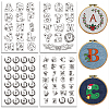 4 Sheets 11.6x8.2 Inch Stick and Stitch Embroidery Patterns DIY-WH0455-227-1