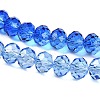 Transparent Painted Glass Beads Strands X1-DGLA-A034-T6mm-A01-4