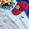 2Pcs PVC Rhinestone Sew on Ornament Accessories DIY-FG0010-67-4
