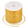 Brass Coated Iron Flat Cable Chains CH-TAC0007-02G-11