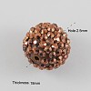 Chunky Round Resin Rhinestone Bubblegum Ball Beads X-RESI-S260-20mm-S19-2