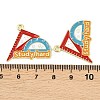 Alloy Enamel Pendants ENAM-L055-01L-01-3