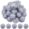 32Pcs Faux Fur Soft Sequins Pompom Ball DIY-SC0033-96D-1