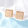 Brass Stud Earrings EJEW-D288-07G-4