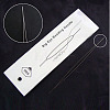 Iron Collapsible Big Eye Beading Needles ES001Y-5.0CM-01-1-1