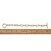 304 Stainless Steel Paperclip Chain Bracelets BJEW-TA0003-04-15
