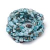 Natural Larimar Stretch Beaded Bracelets X-BJEW-K213-C21-2