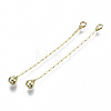 Brass Chain Tassel Big Pendants KK-R129-12A-G-1