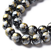 Spray Painted Non-magnetic Synthetic Hematite Beads Strands G-N337-06D-3