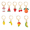 9Pcs Alloy Enamel Shoes Charms HJEW-FH00305-1
