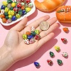 20Pcs Handmade Lampwork Bumpy Beads LAMP-YW0001-81-5