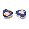 Birthday Printed Alloy Pendants PALLOY-SZC0008-15F-2