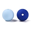 Rubberized Style Imitated Silicone Acrylic Beads MACR-T048-01A-09-2