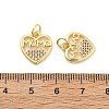 Mother's Day Brass Micro Pave Cubic Zirconia Pendants KK-C092-24I-G-3