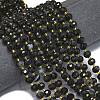 Natural Banded Black Agate Beads Strands G-K389-E51-01-2