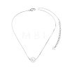 Simple Design 925 Sterling Silver Necklace JN49A-3