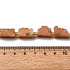 Electroplated Natural Druzy Agate Beads Strands G-R012-A02-07-4