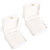 2Pcs PU Leather Necklace Pendant Gift Boxes LBOX-CL0001-01-1