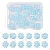 20Pcs Transparent Spray Painted Glass Beads GLAA-FS0002-40C-1