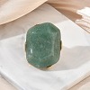 Natural Green Aventurine & Alloy Finger Rings for Women RJEW-G375-01G-02-2