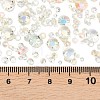 Electroplated Transparent Flat Back Resin Rhinestone Cabochons RESI-XCP0002-44F-3