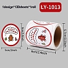 120 Round Paper Christmas Cartoon Sticker Rolls DIY-M070-09B-1