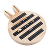 Rabbit Bamboo Ring Displays ODIS-WH0026-12-1