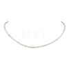 3mm Faceted Round Natural Citrine Beaded Necklaces for Women NJEW-JN05079-01-1