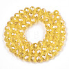 Electroplate Glass Beads Strands EGLA-A034-T8mm-A04-2