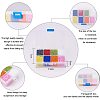 Mixed 12/0 Round Glass Seed Beads SEED-PH0006-2mm-04-5