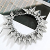 Hip-Hop Punk Goth CCB Plastic Spike Cone Charm Bracelets for Men WG608C0-01-2