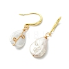 Baroque Natural Keshi Pearl Dangle Earrings EJEW-JE07064-01-4