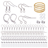 110Pcs 4 Style 304 Stainless Steel Earring Hooks & Leverback Earring Findings DIY-SC0024-14-1