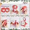 32 Sets 8 Styles Christmas Theme Star Shaped Foldable Paper Candy Boxes CON-BC0006-97-4