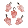 Cherry Quartz Glass Pendants G-B127-10P-15-2
