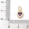 Brass Micro Pave Cubic Zirconia Pendants KK-H204-01KCG-03-3