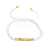 Polyester Cord Braided Bead Bracelets for Women BJEW-L698-01G-14-4