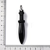 Natural Obsidian Big Pendants G-K338-41P-01-3