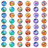 Glass Cabochons GLAA-WH0025-24-1