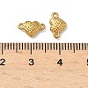 304 Stainless Steel Tartan Heart Links Connector Charms STAS-D211-14B-G-3