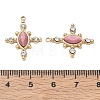 Natural Rhodonite Faceted Horse Eye Pendants GG-CBA50CD-08G-04-3