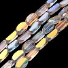 Electroplate Transparent Glass Beads EGLA-H112-06-HR08-1