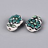 Handmade Porcelain Ceramic Beads PORC-Q005-08E-2