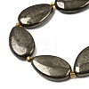 Natural Pyrite Beads Strands G-Z131-B01-02-4
