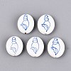 Handmade Porcelain Beads PORC-Q005-12D-1